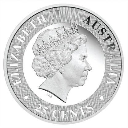2017 25c Australian Kangaroo 1/4oz Silver Proof Coin