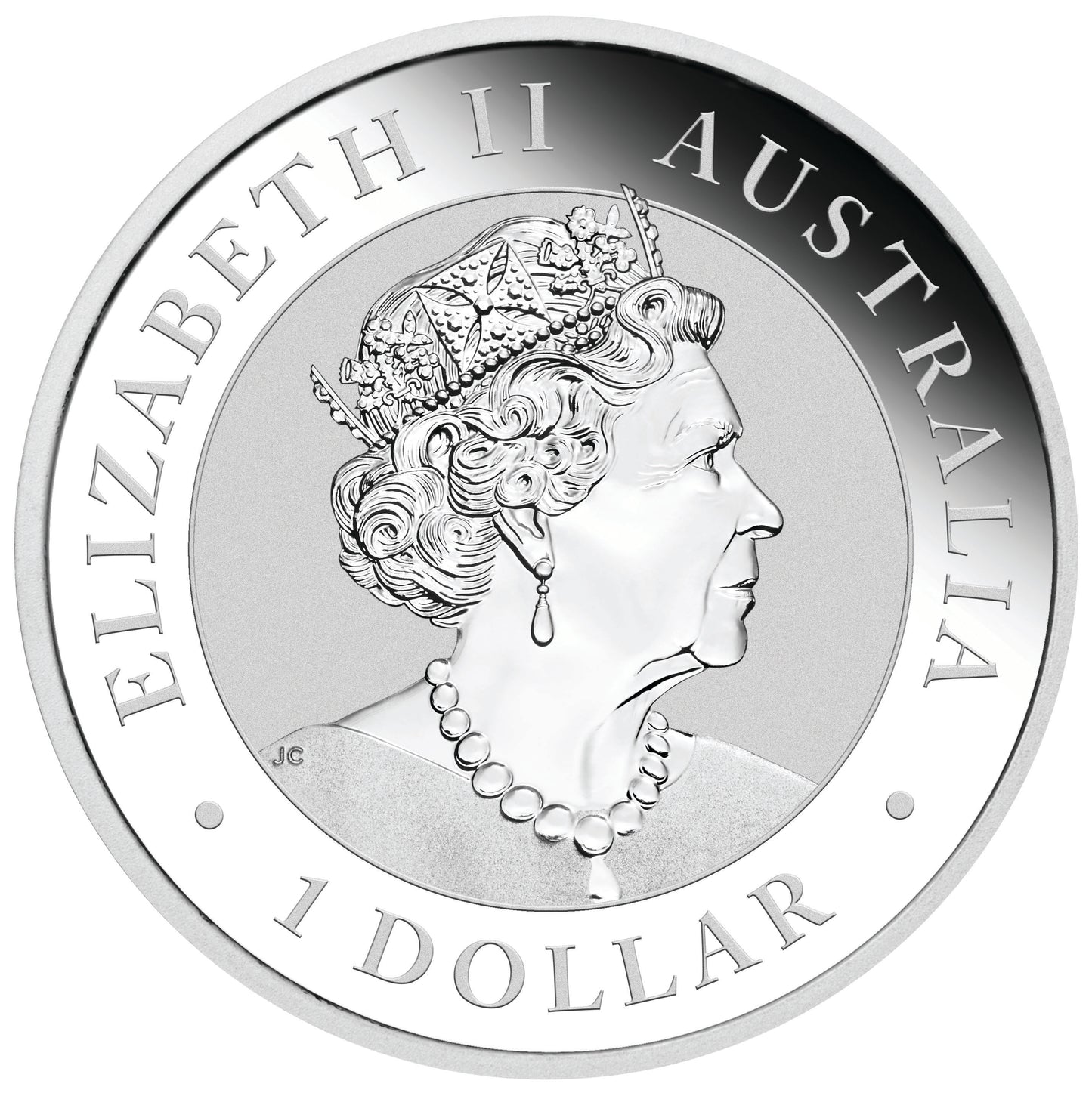 2019 $1 Australian Kangaroo 1oz Silver Gilded Coin