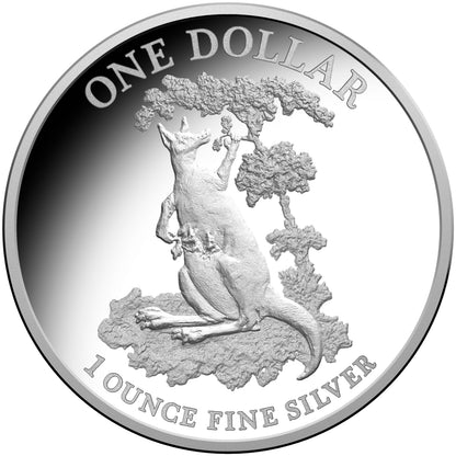 2015 $1 Kangaroo Series Explorer's First Sightings 1oz Silver Proof Coin