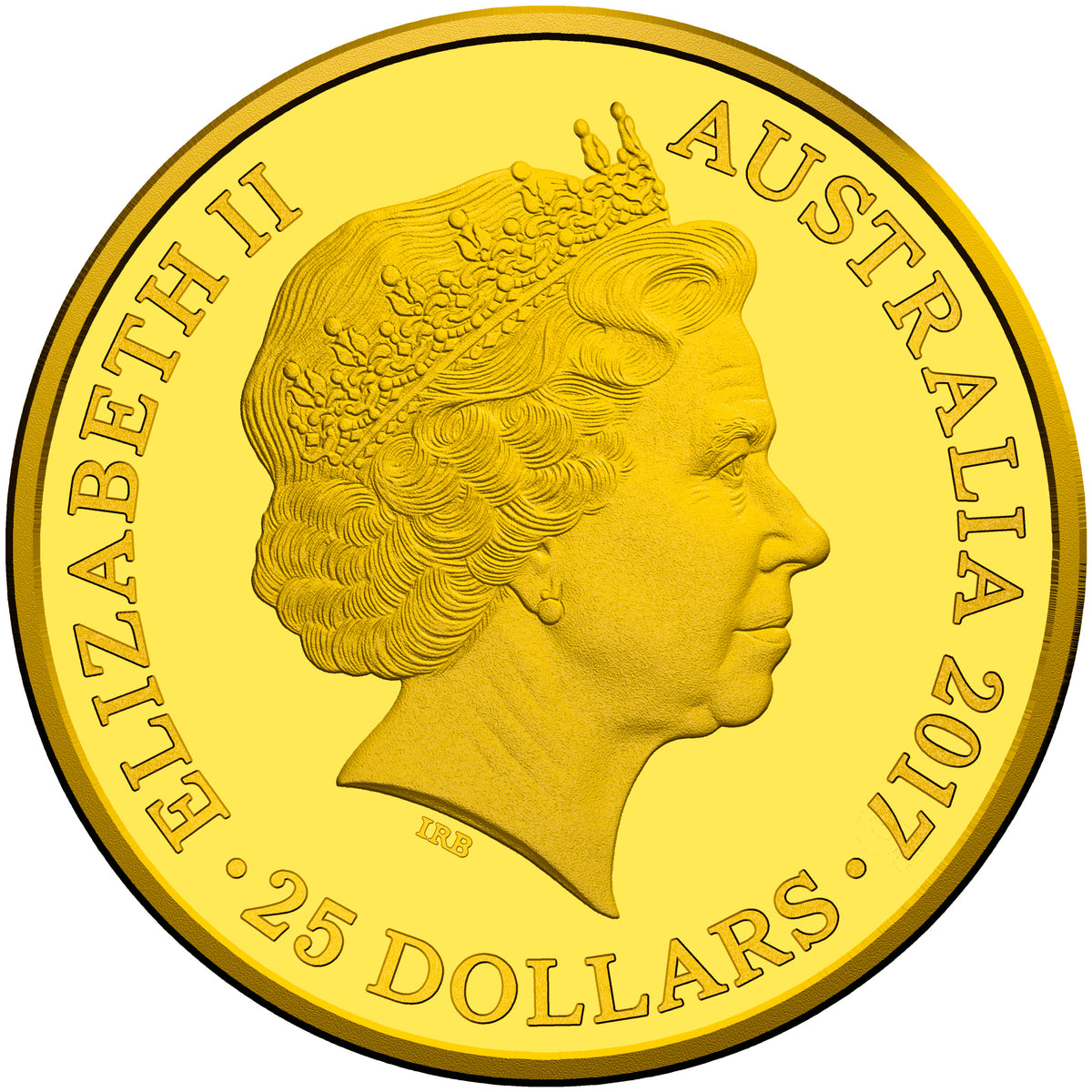 2017 $25 Kangaroo At Sunset 10th Anniversary 1/5oz Gold Proof Coin