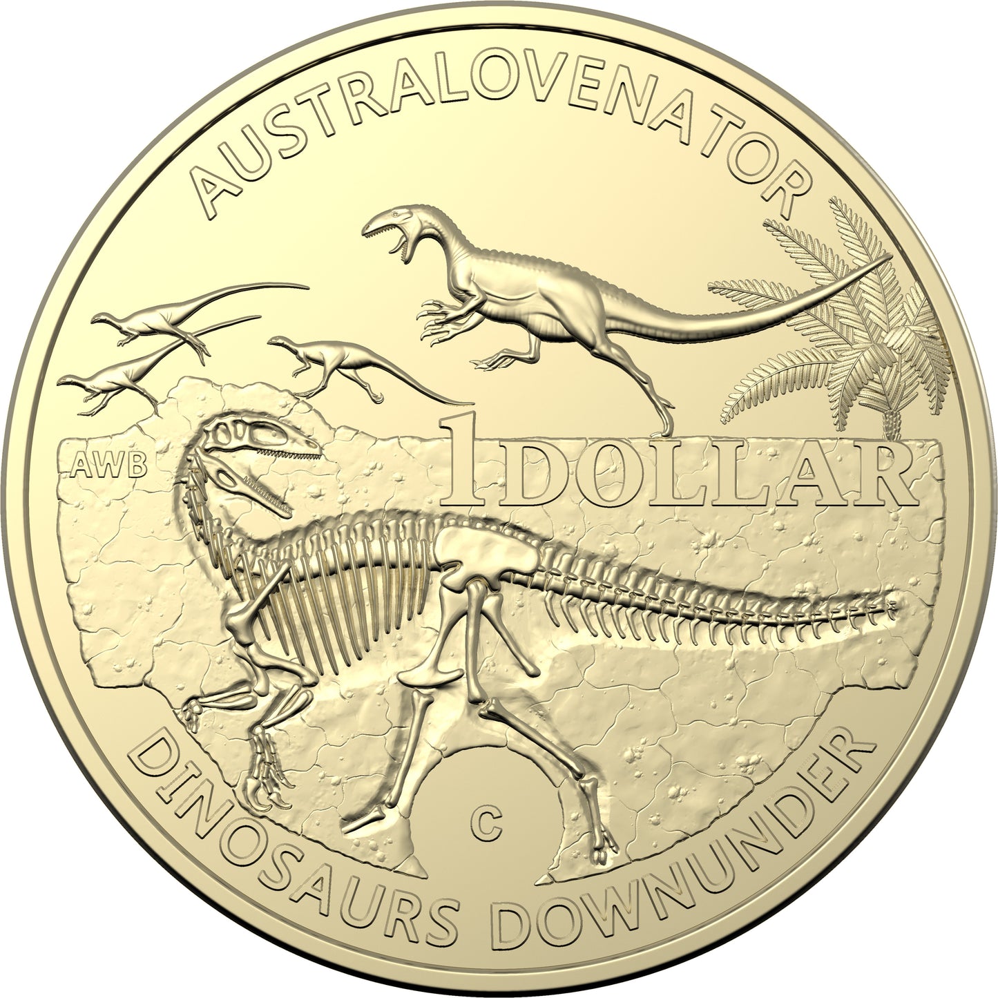 2022 $1 Dinosaurs Down Under Uncirculated 4 Coin Set