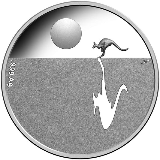 2011 $1 Kangaroo At Sunset Silver Proof Coin