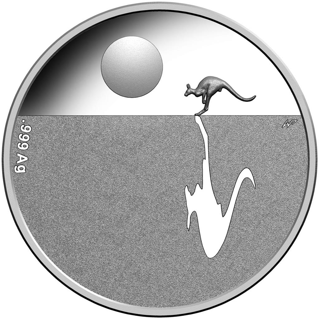 2015 $1 Kangaroo At Sunset Silver Proof Coin