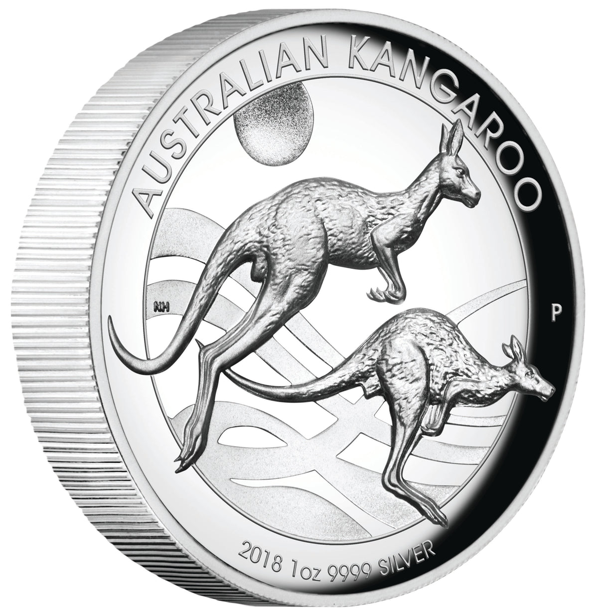 2018 $1 Australian Kangaroo 1oz Silver High Relief Proof Coin