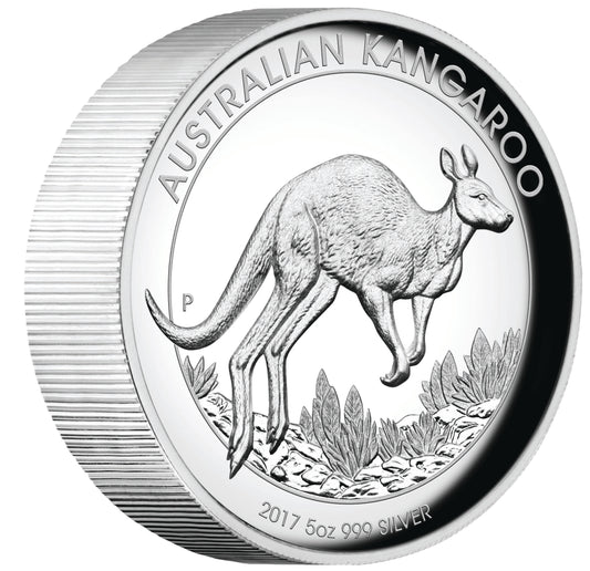 2017 $8 Australian Kangaroo 5oz Silver High Relief Proof Coin