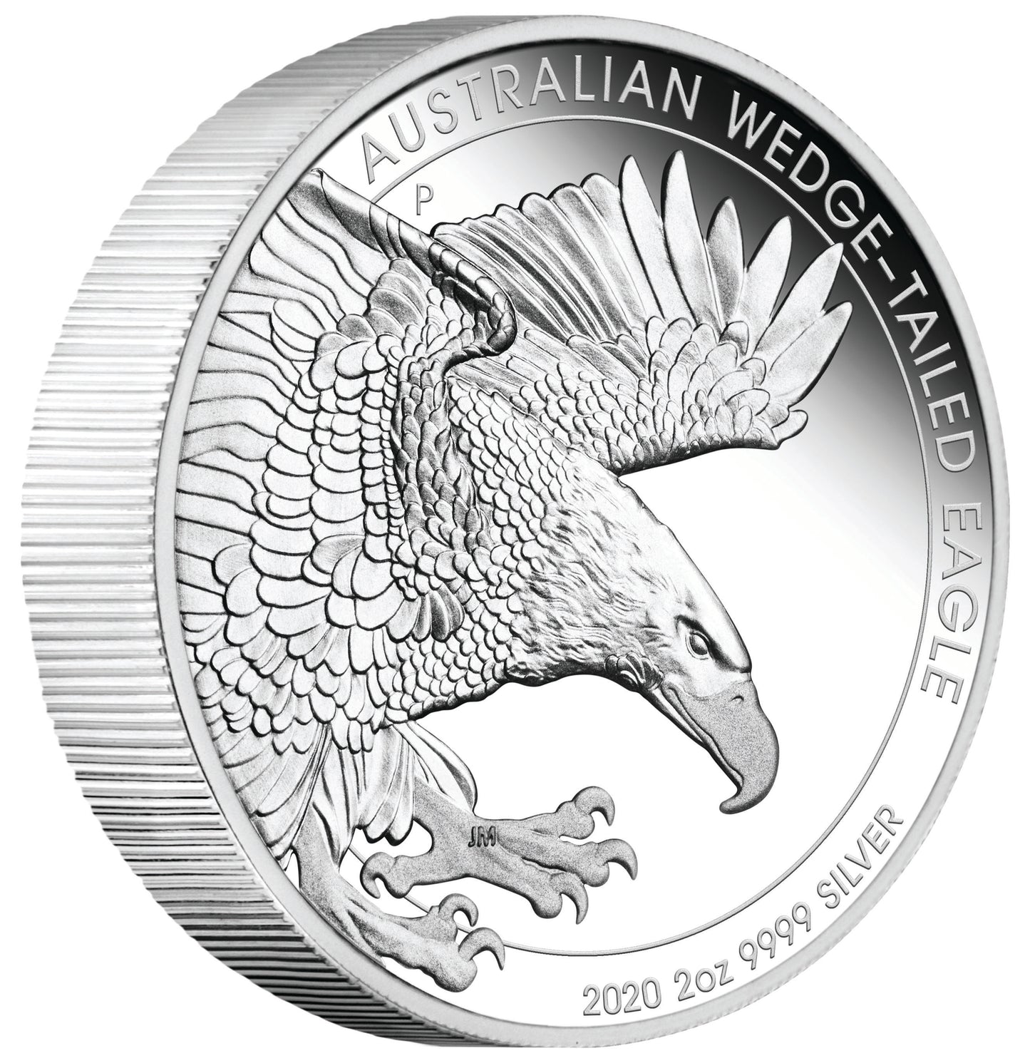 2020 $2 Australian Wedge-Tailed Eagle 2oz Silver Piedfort Proof Coin