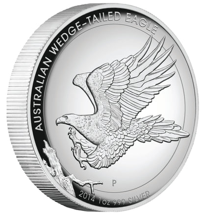 2014 $1 Australian Wedge-Tailed Eagle 1oz Silver High Relief Proof Coin