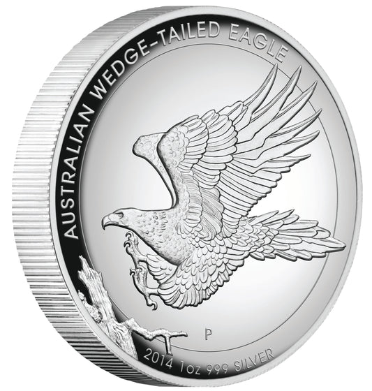 2014 $1 Australian Wedge-Tailed Eagle 1oz Silver High Relief Proof Coin