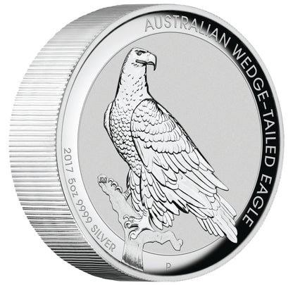 2017 $8 Australian Wedge-Tailed Eagle 5oz Silver High Relief Proof Coin