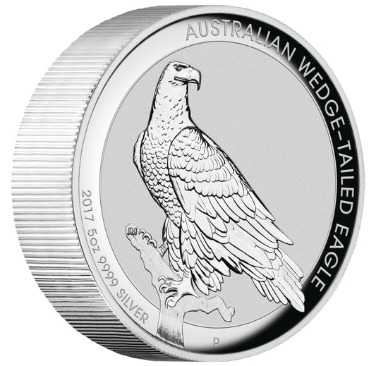 2017 $8 Australian Wedge-Tailed Eagle 5oz Silver High Relief Proof Coin