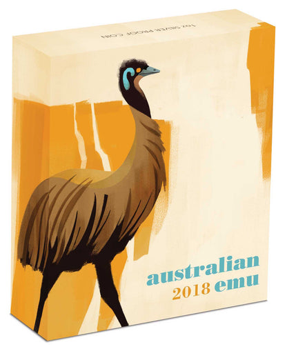 2018 $1 Australian Emu 1oz Silver Proof Coin