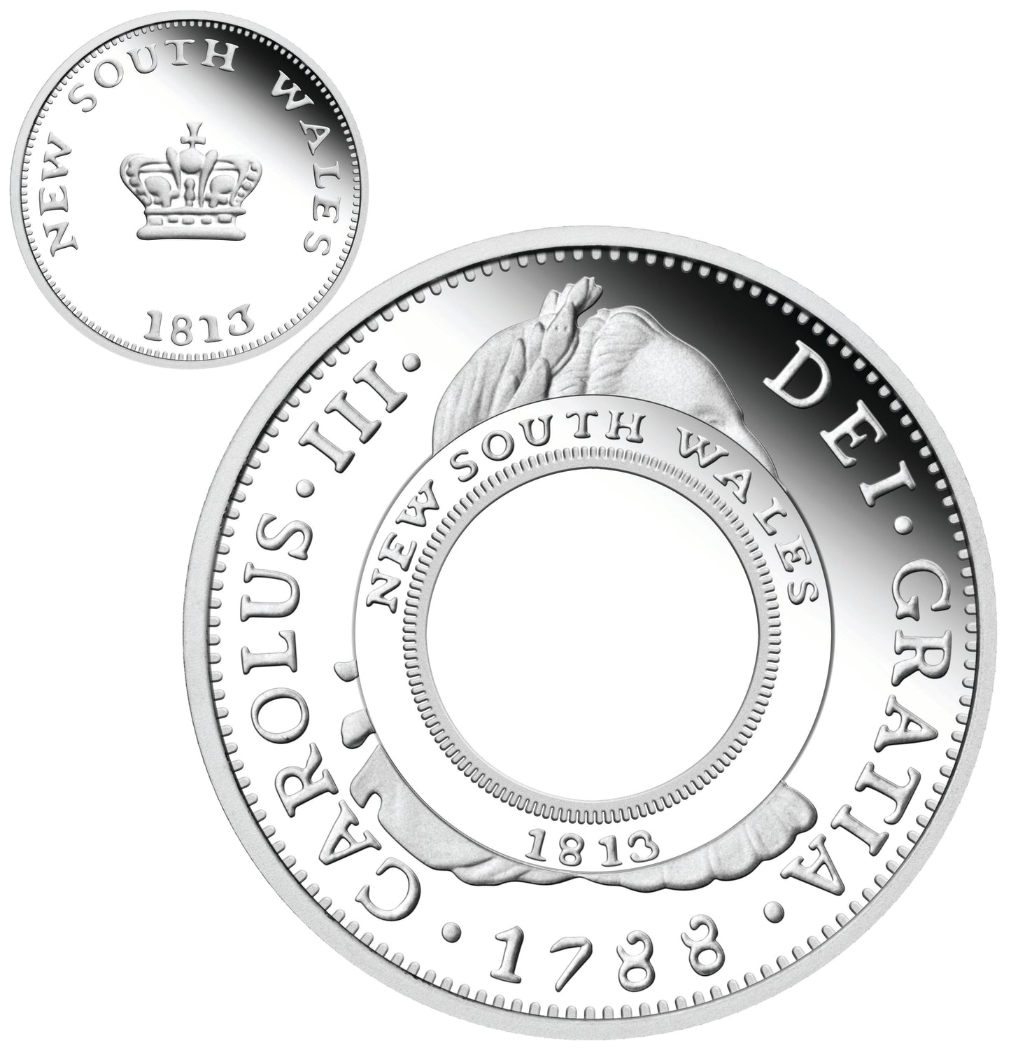 2013 200th Anniversary of The Australian Holey Dollar and Dump 1oz Silver Proof 2 Coin Set