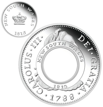 2013 200th Anniversary of The Australian Holey Dollar and Dump 1oz Silver Proof 2 Coin Set
