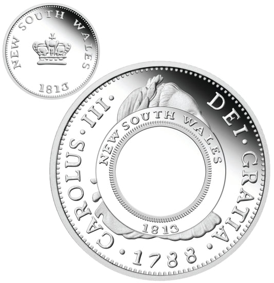2013 200th Anniversary of The Australian Holey Dollar and Dump 1oz Silver Proof 2 Coin Set