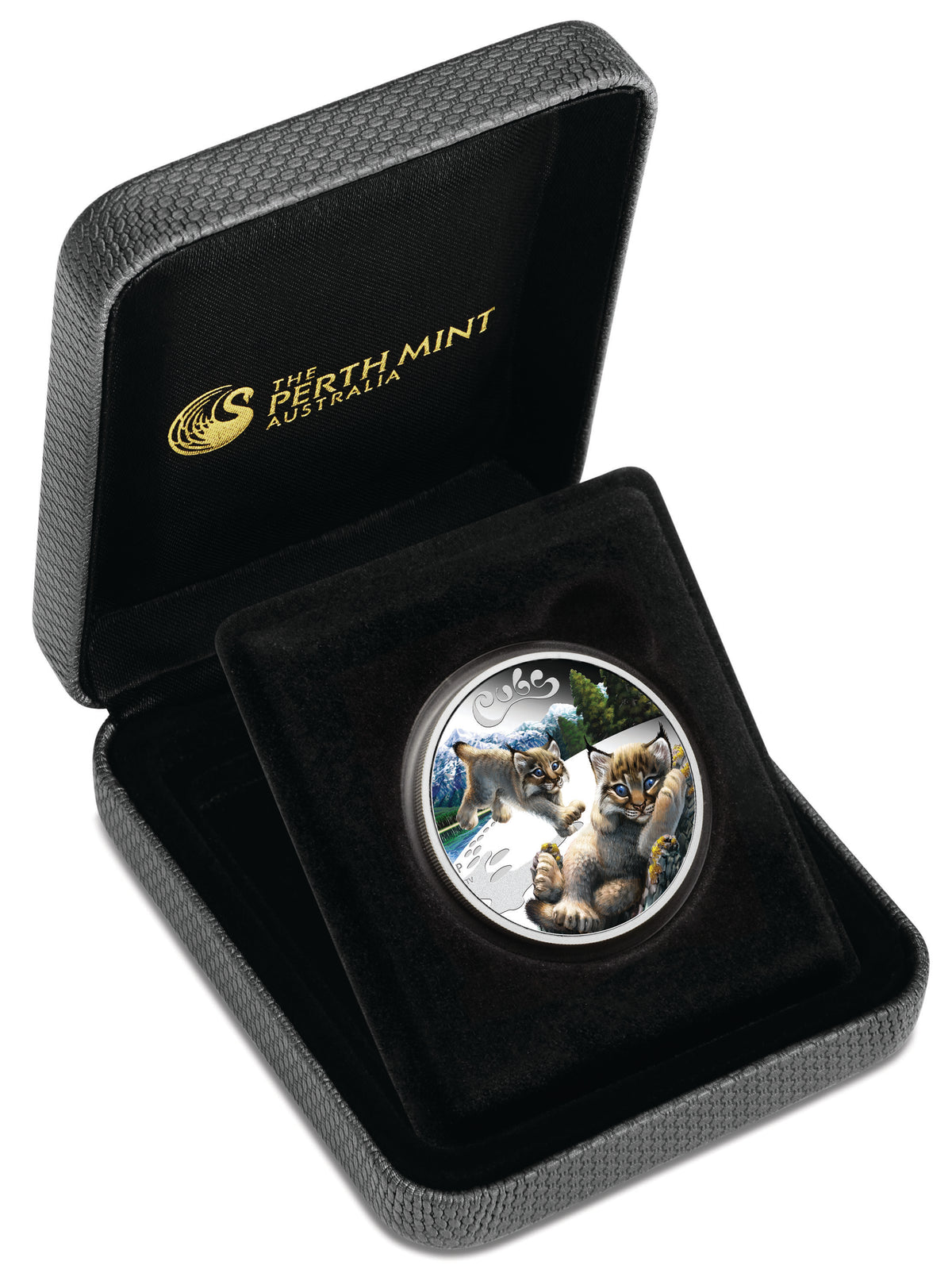 Tuvalu 2016 50c Cubs Lynx 1/2oz Silver Coloured Proof Coin