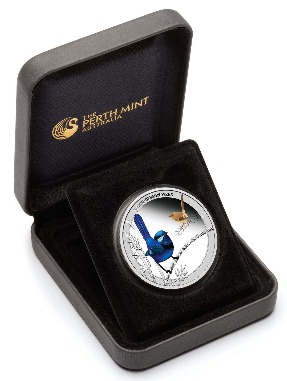 2013 50c Birds of Australia Splendid Fairy-Wren 1/2oz Silver Coloured Proof Coin