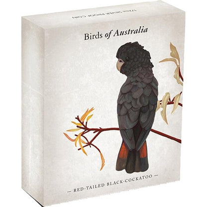 2013 50c Birds of Australia Red-Tailed Black-Cockatoo 1/2oz Silver Coloured Proof Coin
