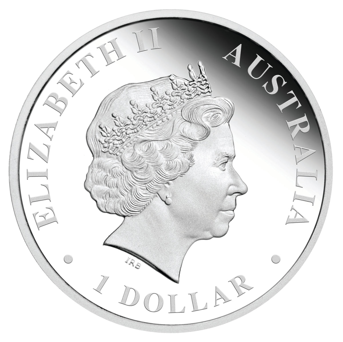 2014 $1 Australian Antarctic Territory Wandering Albatross 1oz Silver Coloured Proof Coin