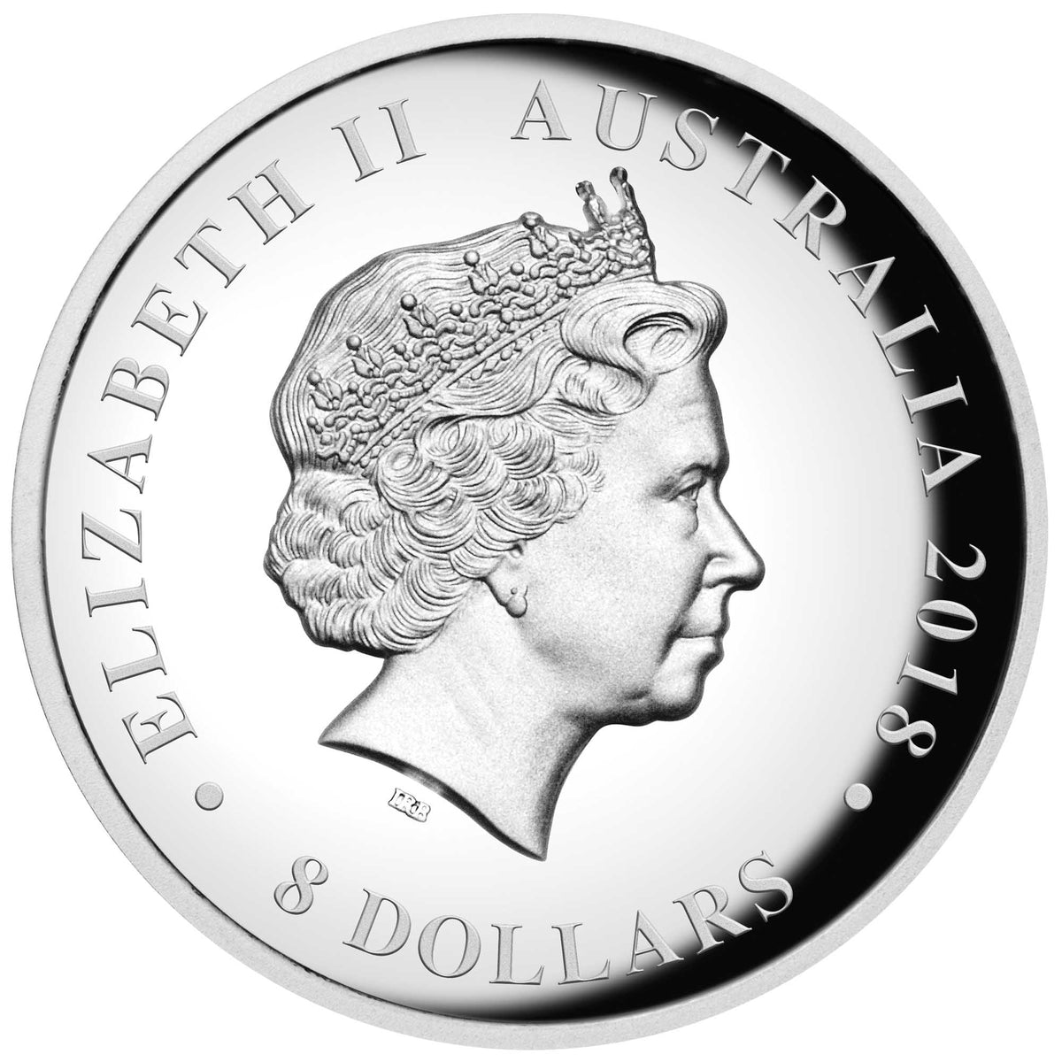 2018 $8 The Australian Silver Swan 5oz Silver High Relief Proof Coin