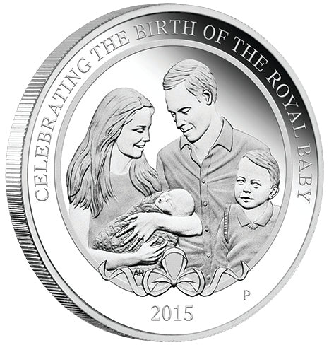 2015 $1 Celebrating The Birth of HRH Princes Charlotte 1oz Silver Proof Coin