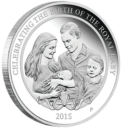 2015 $1 Celebrating The Birth of HRH Princes Charlotte 1oz Silver Proof Coin