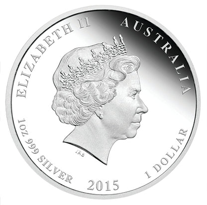2015 $1 Celebrating The Birth of HRH Princes Charlotte 1oz Silver Proof Coin