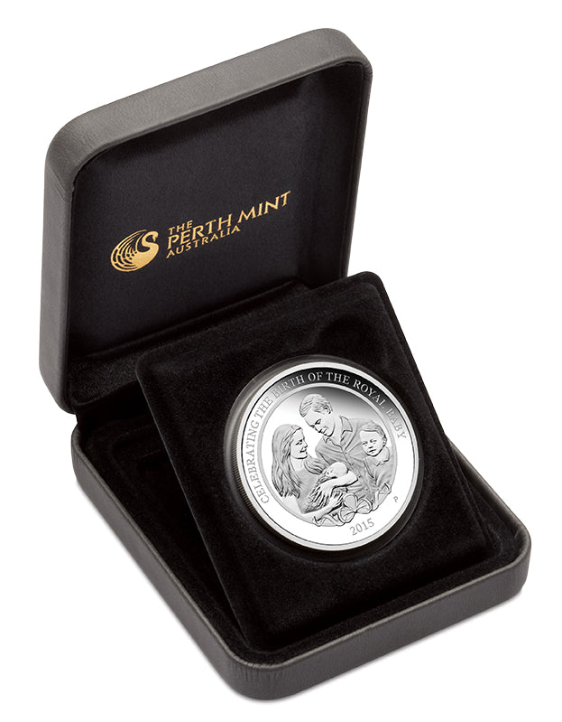 2015 $1 Celebrating The Birth of HRH Princes Charlotte 1oz Silver Proof Coin