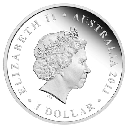 2011 $1 Royal Wedding 1oz Silver Coloured Proof Coin