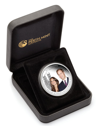 2011 $1 Royal Wedding 1oz Silver Coloured Proof Coin