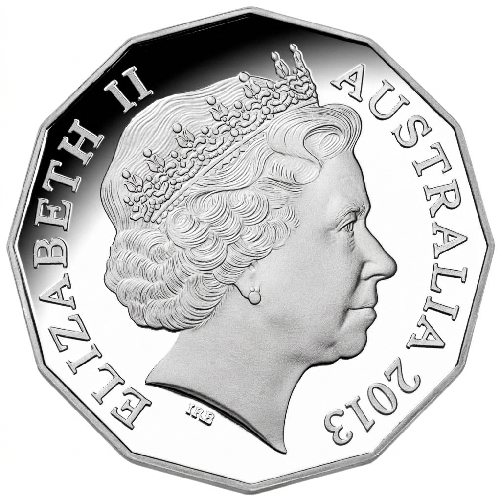 2013 50c Royal Collection First Born Baby of The Duke and Duchess of Cambridge Silver Proof Coin