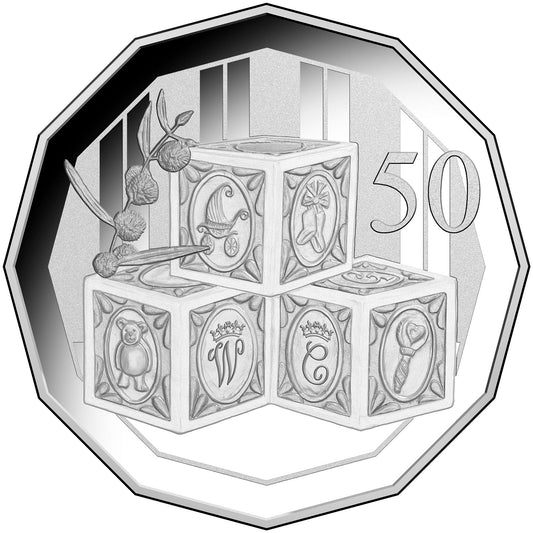 2015 50c Royal Collection Royal Baby of The Duke and Duchess of Cambridge Silver Proof Coin