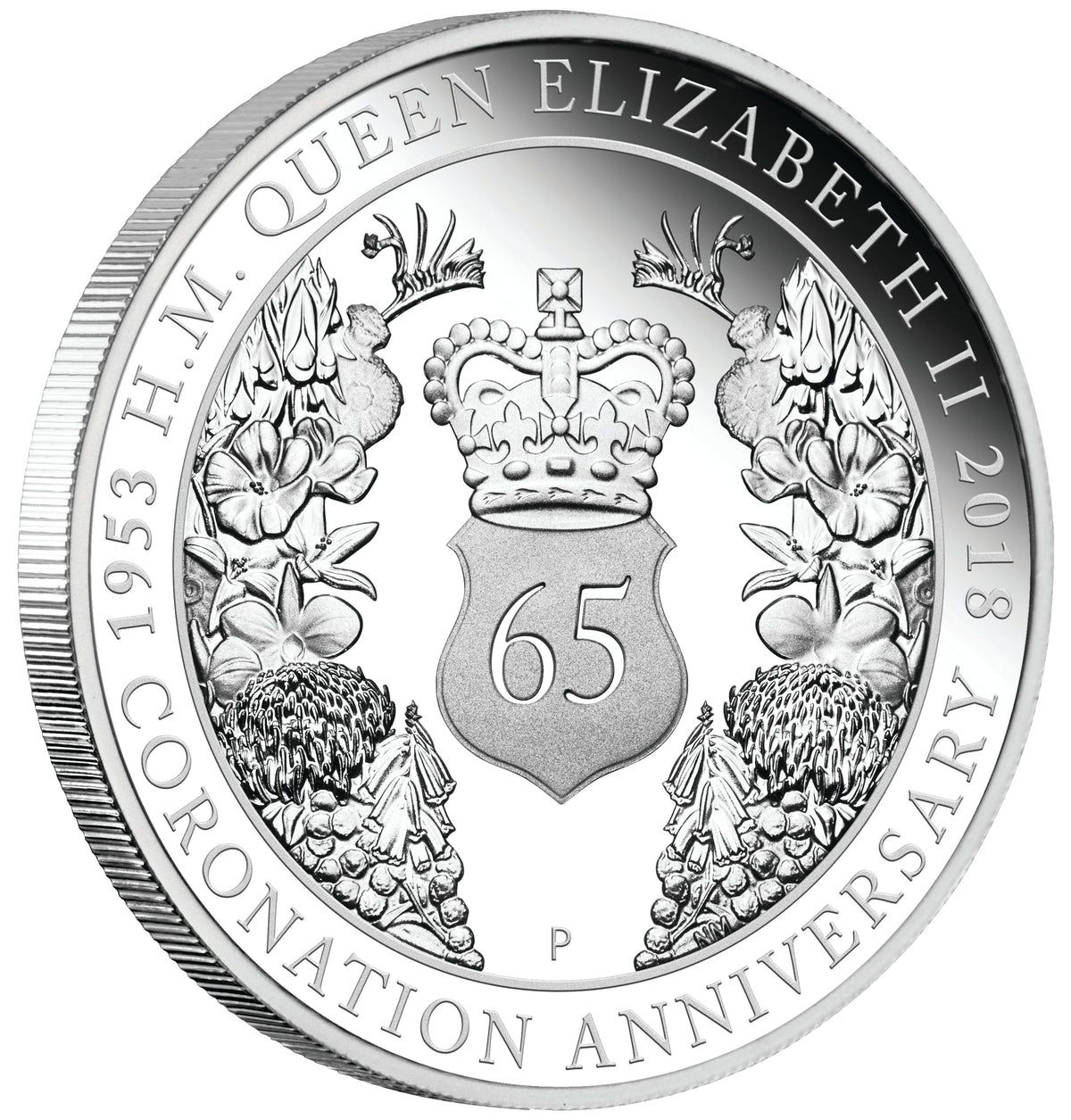 2018 $1 65th Coronation Anniversary of Her Majesty Queen Elizabeth II 1oz Silver Proof Coin