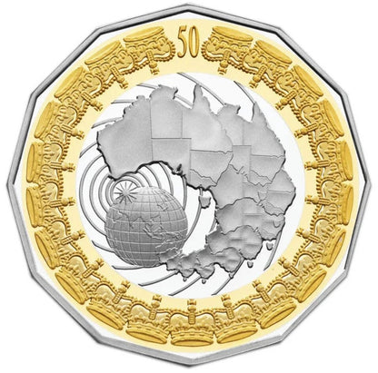 2006 50c Royal Collection Selectively Gold Plated Silver Proof 2 Coin Set