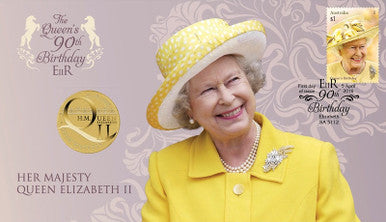 2016 $1 Queen Elizabeth II 90th Birthday PNC
