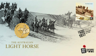 2017 $1 Centenary of WWI The Australian Light Horse PNC