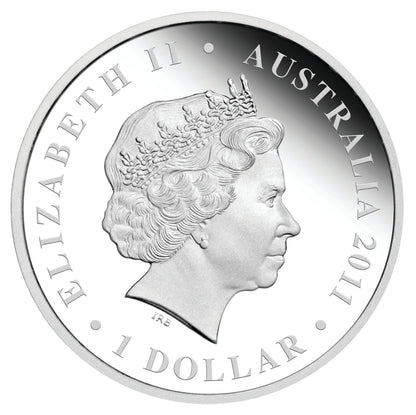 2011 $1 Famous Battles In Australian History Gallipoli 1oz Silver Coloured Proof Coin