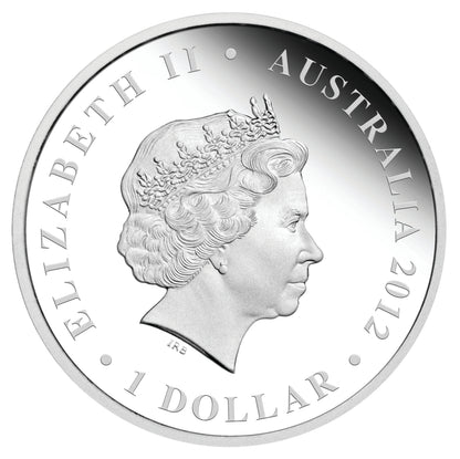 2012 $1 Famous Battles In Australian History Kapyong 1oz Silver Coloured Proof Coin