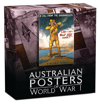 2014 $1 Australian Posters of World War I Enlistment 1oz Silver Coloured Proof Rectangle Shaped Coin