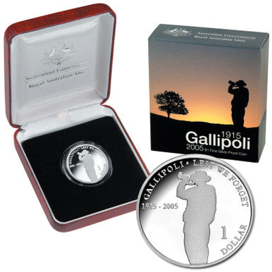 2005 $1 1915 Gallipoli Silver Proof Coin