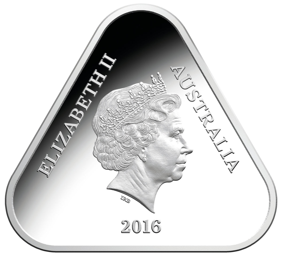 2016 $5 Remember The Fallen Silver Coloured Proof Triangle Shaped Coin