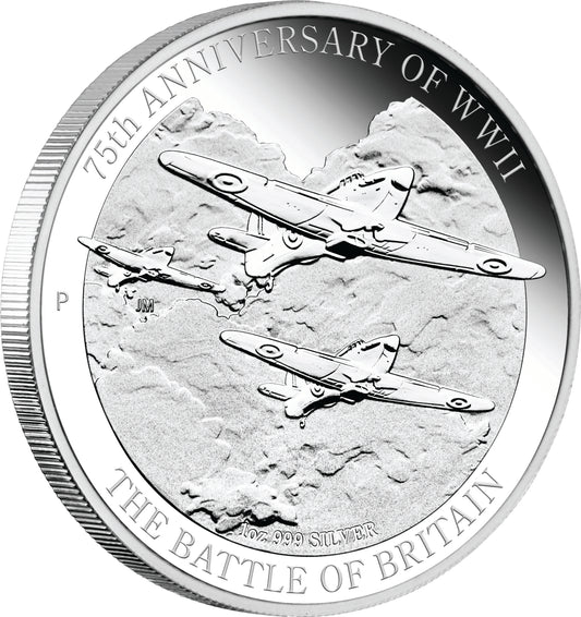 2015 $1 75th Anniversary of WWII The Battle of Britain 1oz Silver Proof Coin