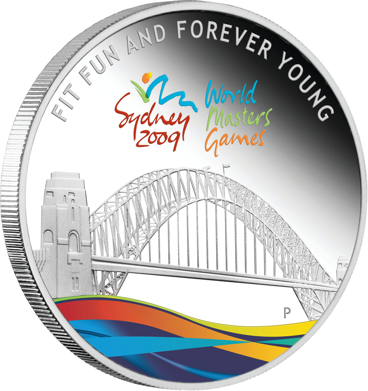2009 $1 Sydney World Masters Games 1oz Silver Coloured Proof Coin