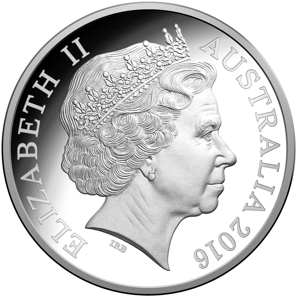 2016 $5 Australian Olympic Team Selectively Gold Plated 1oz Silver Proof Coin
