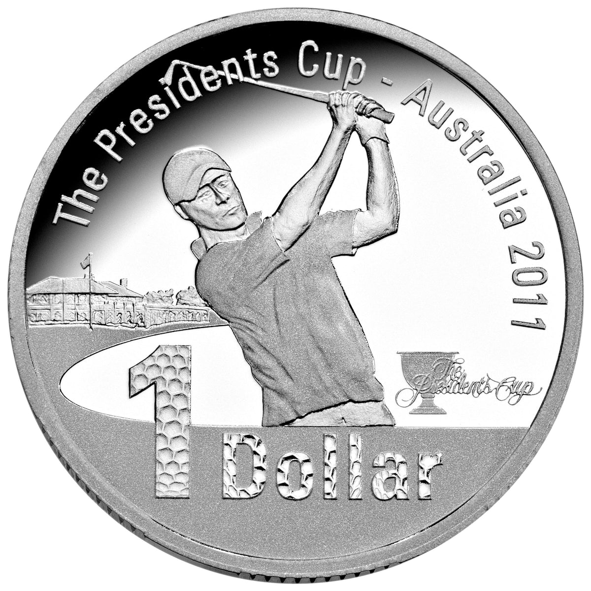 2011 $1 The Presidents Cup Silver Proof Coin
