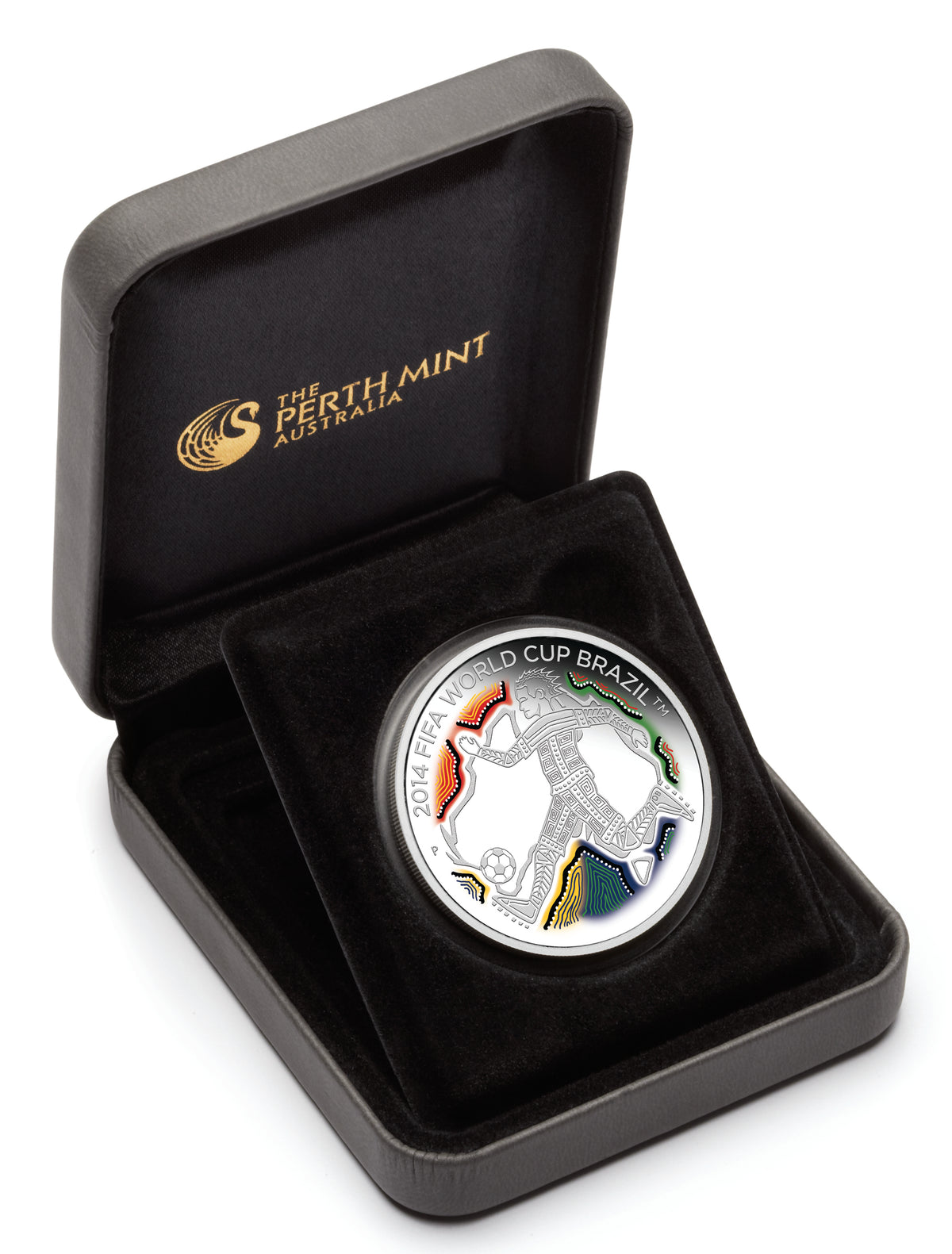 2012 50c FIFA World Cup Brazil 1/2oz Silver Coloured Proof Coin
