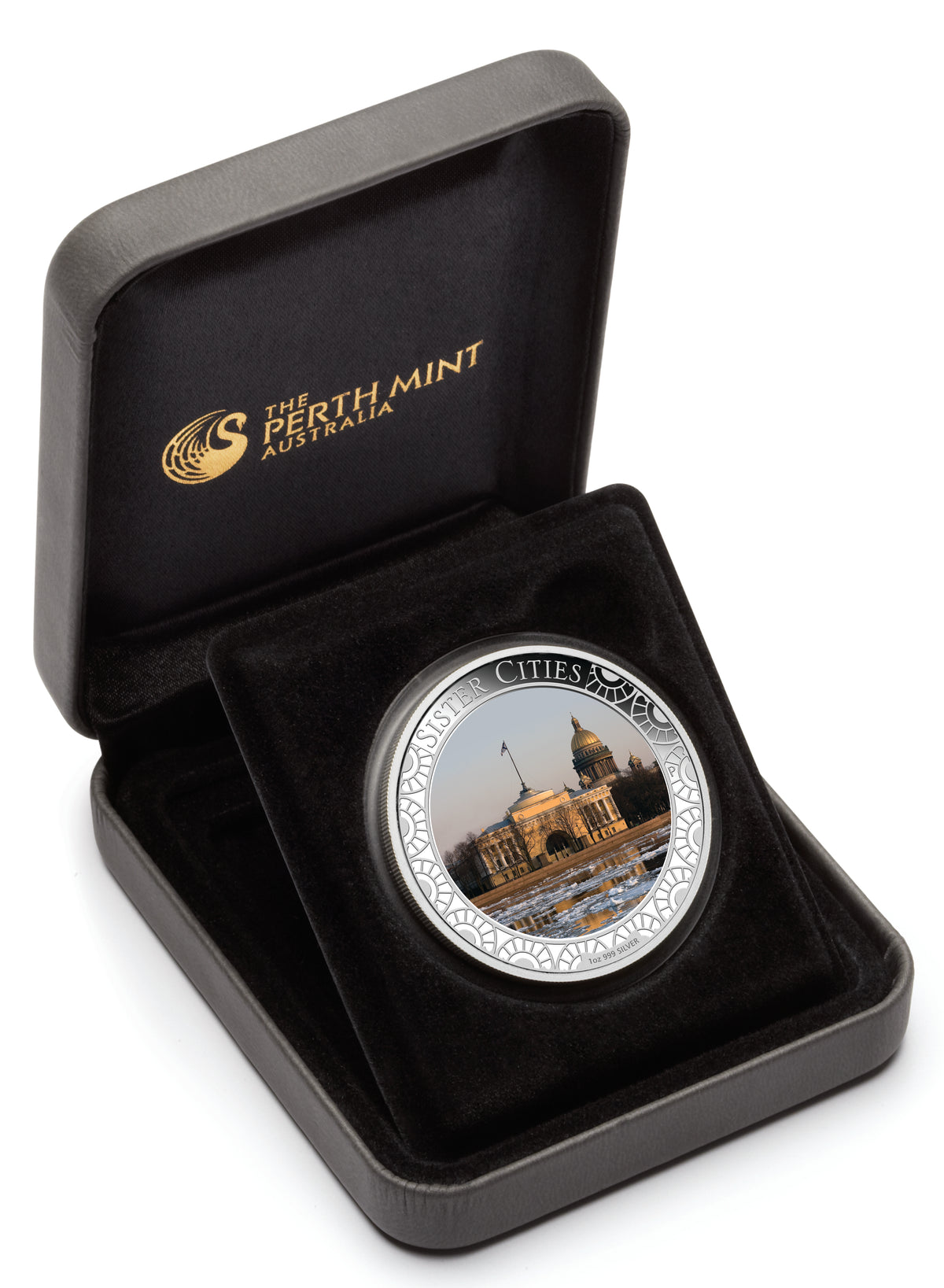 2013 $1 ANDA Melbourne Sister Cities 1oz Silver Hologram Proof Coin