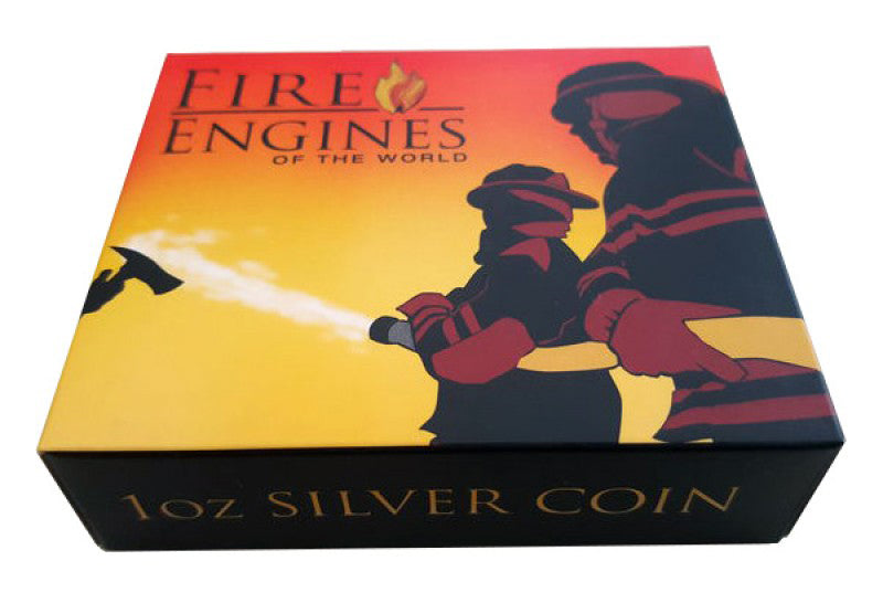 Cook Islands 2006 $1 Fire Engines of The World 1973 Airfield AA-60 1oz Silver Coloured Coin
