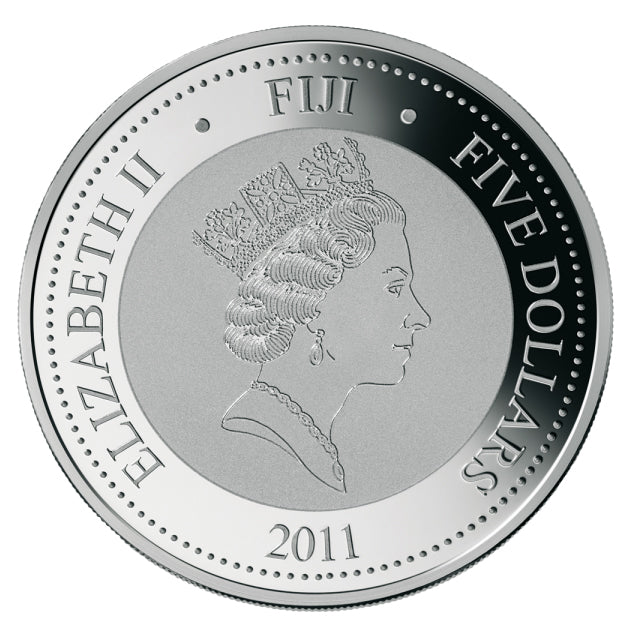 Fiji 2011 $5 Zoom The World In View Sydney Selectively Gold Plated 2oz Silver Proof Coin