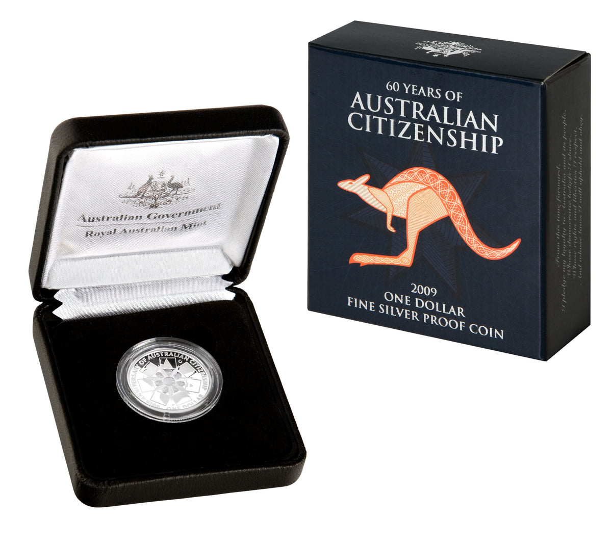 2009 $1 60 Years of Australian Citizenship Silver Proof Coin