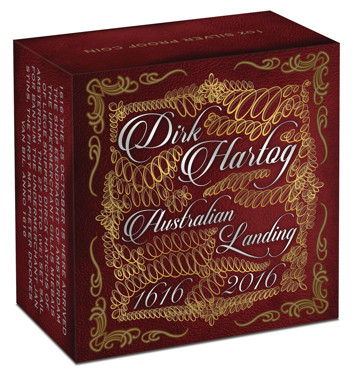 2016 $1 Dirk Hartog Australian Centenary of Australian Landing 1oz Silver High Relief Proof Coin